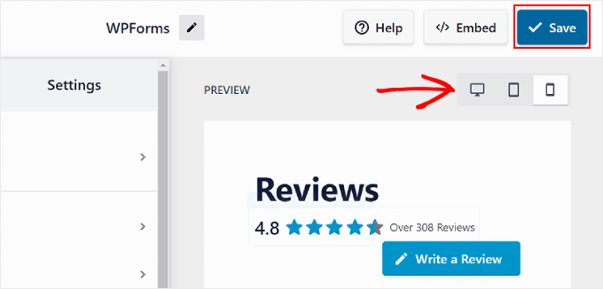 Xem trước và lưu nguồn cấp dữ liệu đánh giá trên Reviews Feed Pro